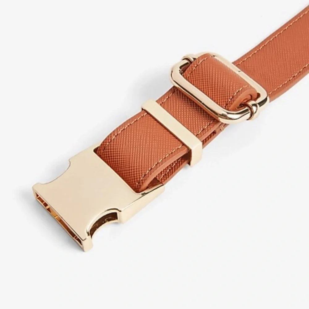 Express Tan Faux Leather XS Dog Collar- NWT